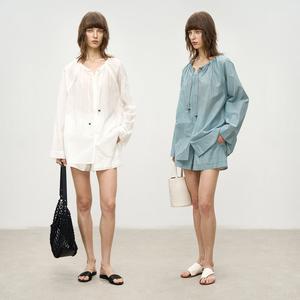 Round Neck Sun Shirt & Shorts Lounge Set