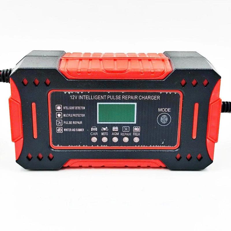  Sạc Bình Ắc Quy 12V 6A INTELLIGEN CHARGER 4AH - 100AH Tự Ngắt Khi Đầy Phục Hồi Ắc Quy Bằng Khử Sunfat Chống Ngược Cực 