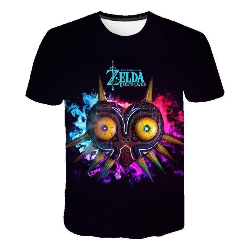 Latest Legend of Zelda character pattern 3D printed T-shirt for men, loose round neck summer fashion casual outdoor T-shirt 3