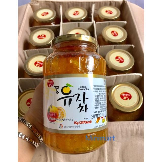 Mật ong chanh Hàn Quốc 1kg Thức Ăn Siro 2