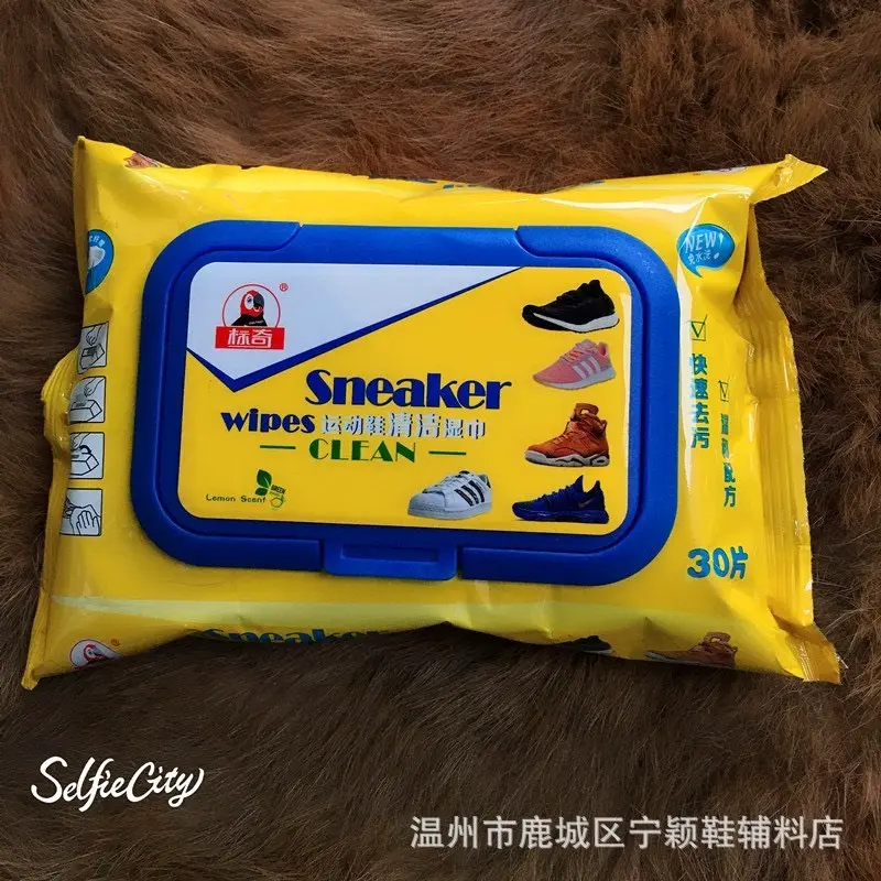 Khăn lau giày snacker, giấy ướt lau túi xách giày dép, vệ sinh giày túi xách balo tiện lợi 5