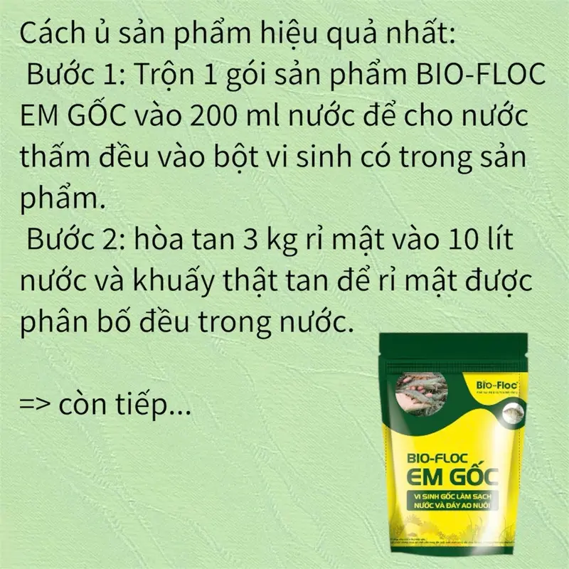 EM-Gốc: Vi sinh làm sạch nước và đáy ao nuôi tôm cá 2
