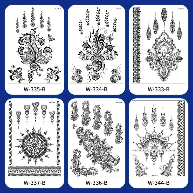 HENNA BLACK STICKER TATTO TEMPORARY