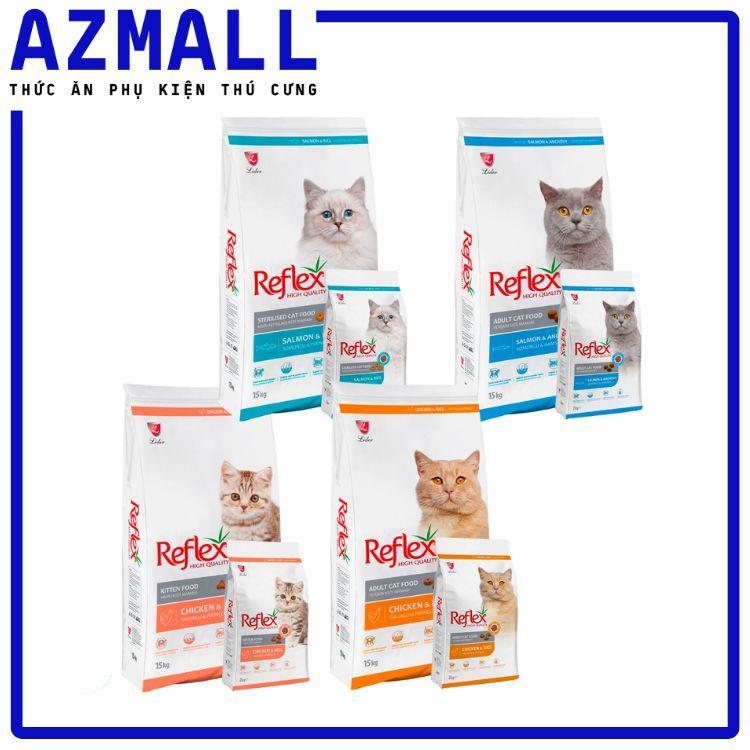 Hạt REFLEX Cho Mèo Thức ăn khô mèo REFLEX chất lượng cao xuất xứ Thổ Nhĩ Kỳ - Túi 2KG cám gạo
