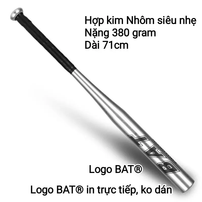 Gậy bóng chày BAT nhôm hợp kim nhôm siêu nhẹ, siêu cứng, siêu bền, dễ kiểm soát, gậy đánh bóng chày dụng cụ chơi bóng chày