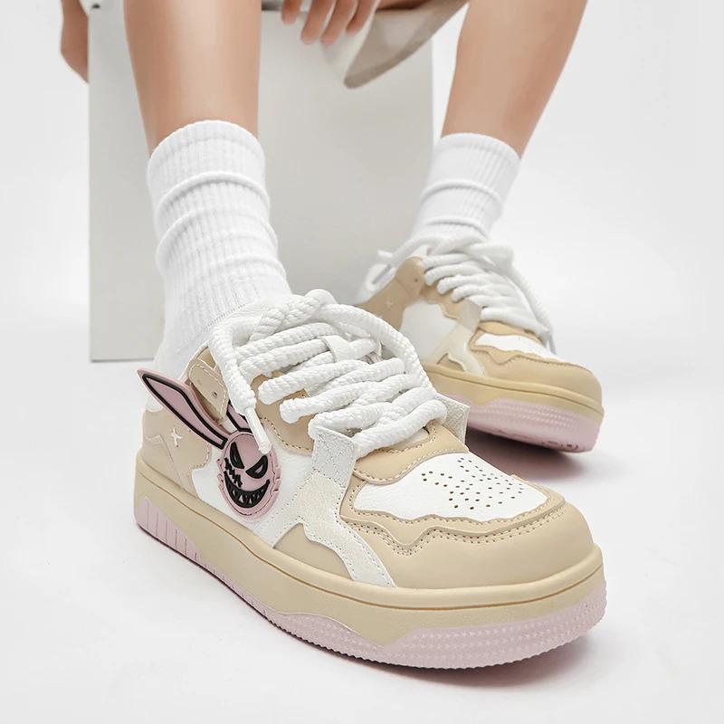 Zapatillas de deporte casuales de moda para hombre, personalizadas, de piel de conejo, planas, para andar en patineta, correr, caminar, calzado de entrenamiento, bajo pedido mínimo_voghion.com
