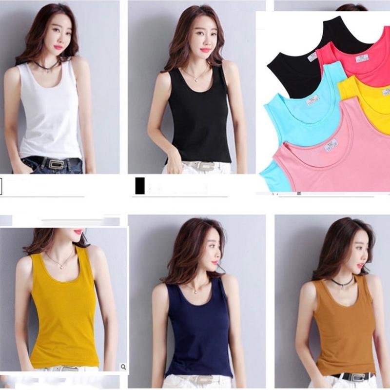  Áo thun ba lỗ nữ  áo sát nách có big size _ Áo ba lỗ big size 