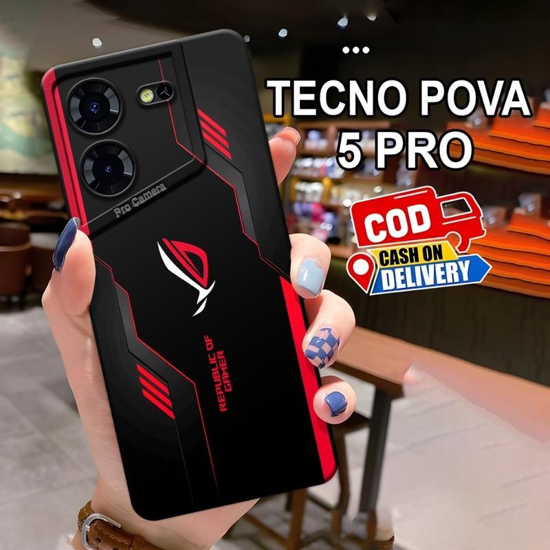 Softcase Tecno Pova 5, Pova 5 Pro Terbaru Motif Cover ROG Gaming Case Anti Slip Casing ROG Keren Softcase Tecno Pova Silikon Tpu Pro Camera Kesing Tecno Terbaru Cover Handphone Pelindung Hp Tecno Airo Case Bisa COD BAYAR DITEMPAT 3