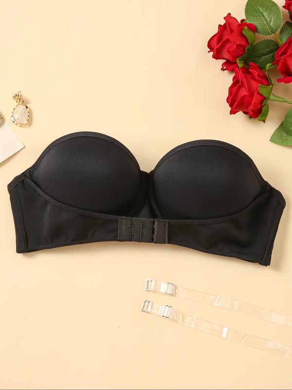 Women's Solid Color Push Up Bra, Comfortable Breathable Invisible Bra, Women's Lingerie for All Seasons 7