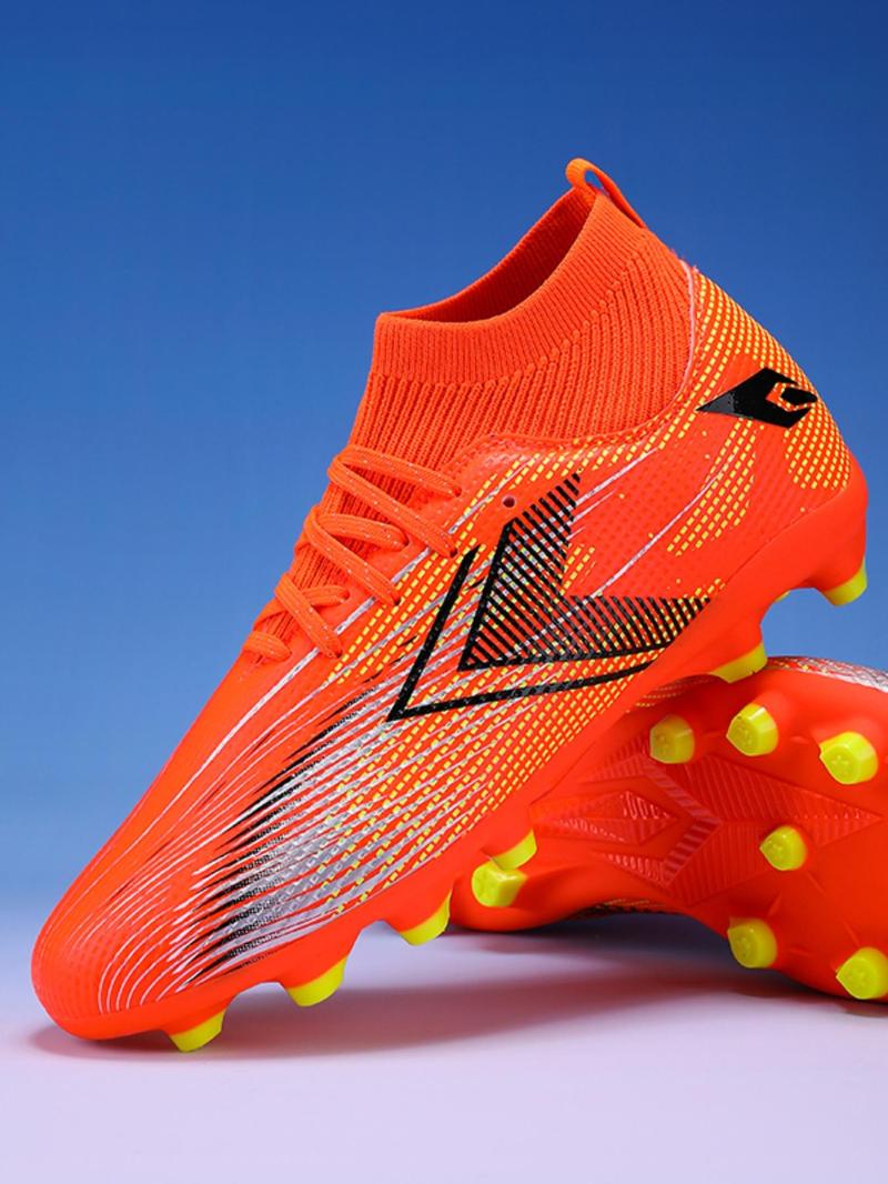 Product Introduction of Men's All Over Print High Top Lace Up Football Boots, Sporty Breathable Non-slip Football Shoes, Professional Soccer Shoes for Competition Training 7