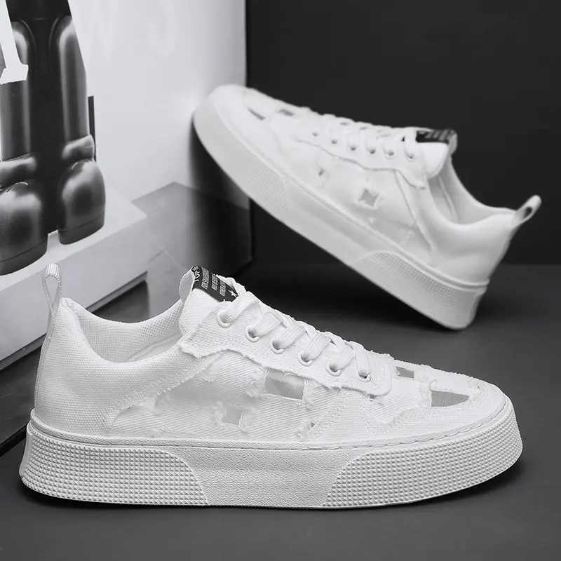 Giày sneaker nam G06 hot hit 2024 - Khám Phá Sự Thoải Mái và Phong Cách với Giày Nam Cho Mùa Hè Sneaker Đế Bằng Vải Canvas Shoes Jean