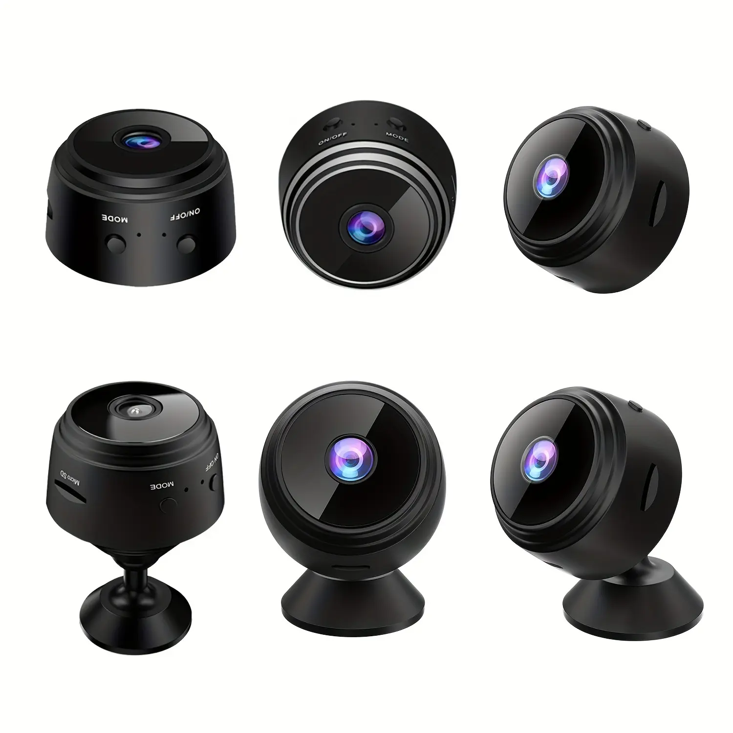 1pc Mini Wireless Smart Hidden Camera - Indoor/Outdoor Surveillance, 480p Video Resolution, Wi-Fi Enabled, Rechargeable Via USB, Remote Viewing Via Mobile App, Home Assistant, Motion Detection, Real-Time Video Recording