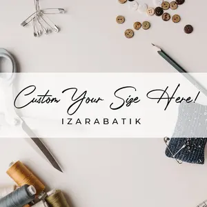 IZARABATIK - Variasi Custom Tambah Warna Dan Kain Tile Tutu Pundak