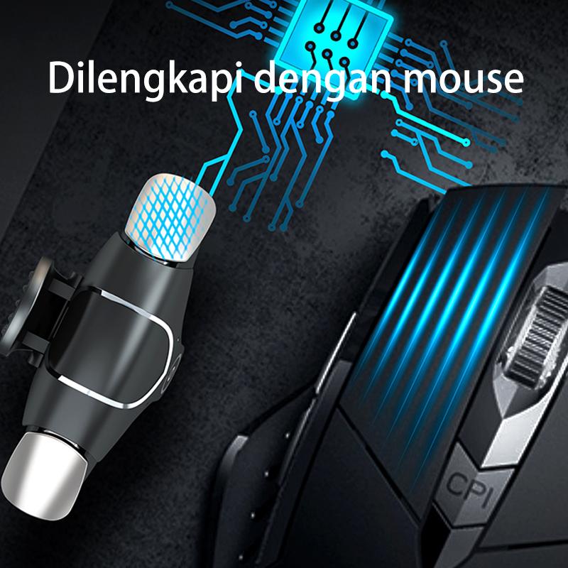 NETPAC G12 Universal Trigger Controller Game Aiming Key Electroplating No Delay Mobile Game Controller HP 1