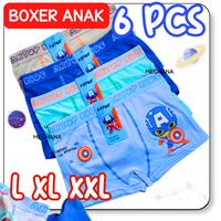 12 pcs Celana Dalam Boxer anak laki laki ARTOP KIDS POLOS size ...