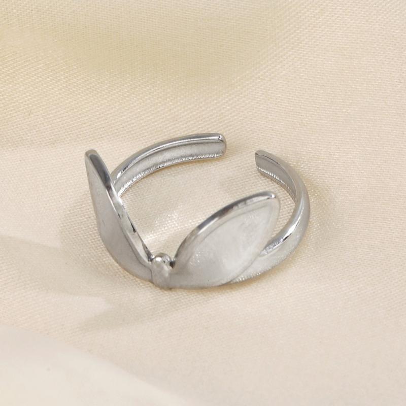 Product Introduction of 2025 Hot-selling Stainless Steel Rabbit Ear Opening Ring Personalized Hip-hop Non-fading Rabbit Ear Titanium Steel Ring for Women 21