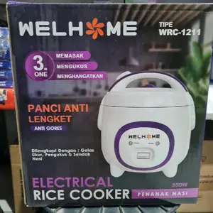 Welhome Rice Cooker/ Magic Com/ Penanak  Nasi 1,2 Liter garansi resmi