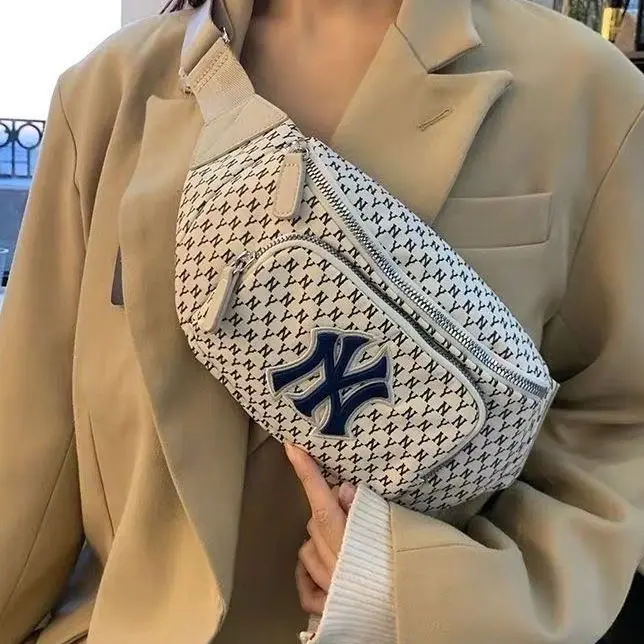 Túi Đeo Hông Nyml, Hàn Quốc, Túi Đeo Ngực Presbyopic Thể Thao Yankees, túi Messenger Thường Ngày Thương Hiệu Hợp Xu Hướng Cho Nam Và Nữ, In Đầy Đủ, Túi Đeo Vai