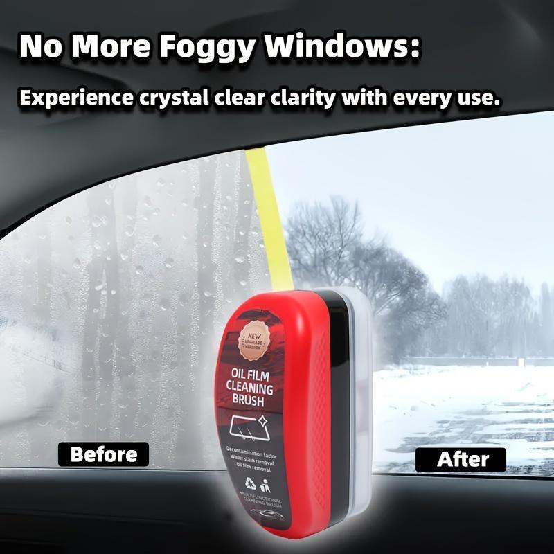 Car Windshield Oil Film Cleaning Brush, Portable Car Windshield Anti-fog Cleaning Brush, Rainproof Waterproof Coating Brush, Car Cleaning Tool, Detailing Products 2