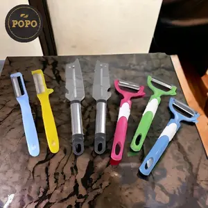 Peeler Pengupas Buah Sayuran Plastik Stainless Pisau Kupas Piler
