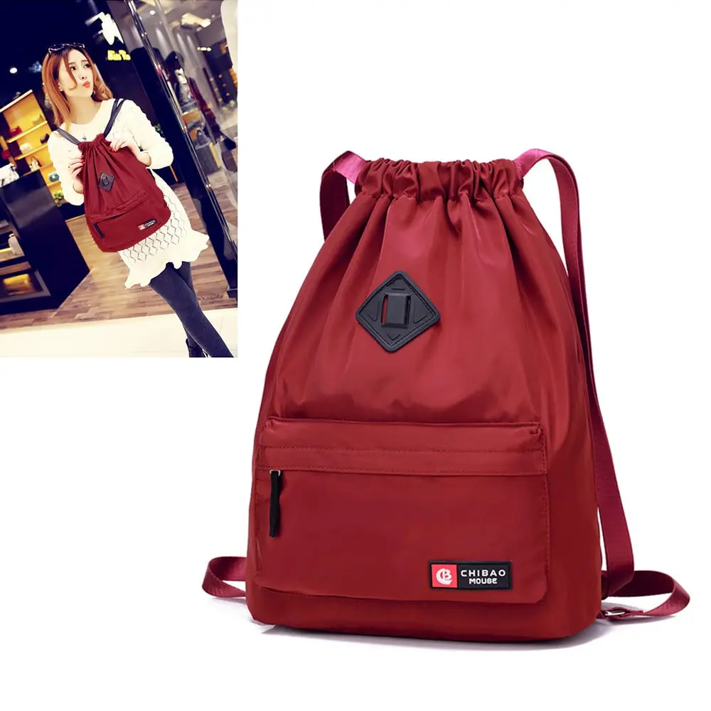 Reyreshy ANWAR - Tas Ransel Serut Backpack Fashion Kulit PU Polos