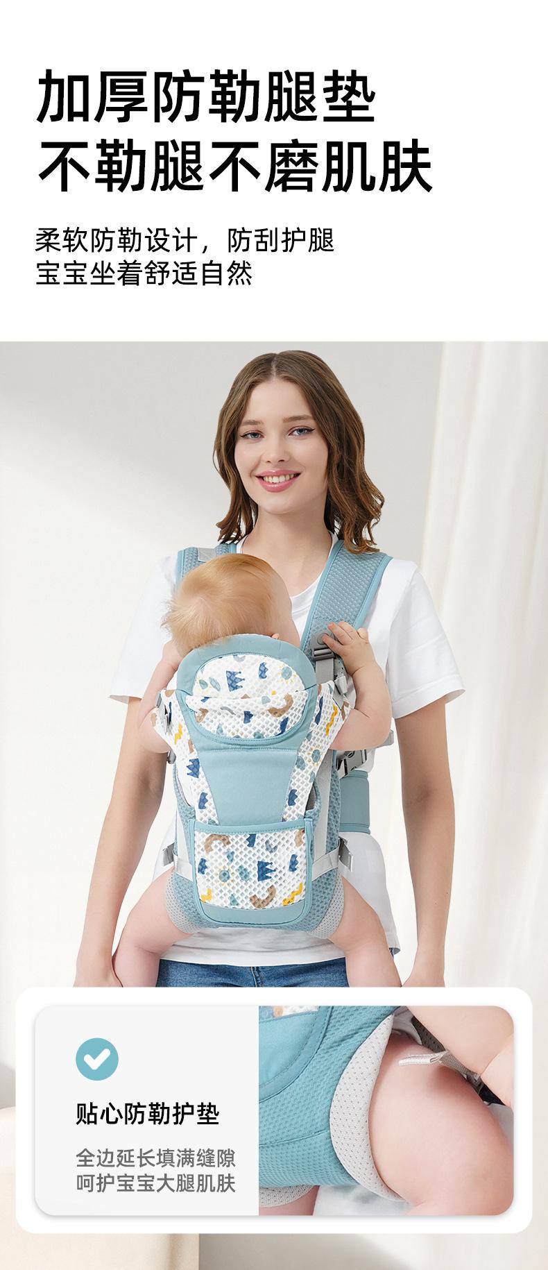 Product Introduction of In Stock Baby Outing Strap in Stock Baby Outing Strap Baby Strap Children Go out Dual-Use Summer Thin Four Seasons Free Hands Simple Breathable Backpack 7