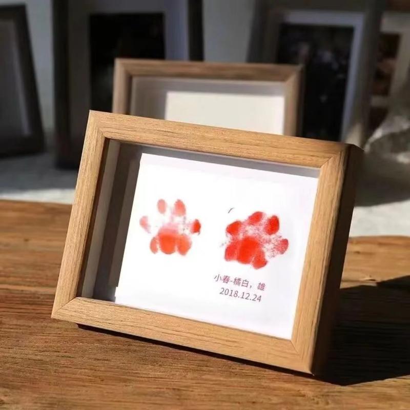 Product Introduction of Thẻ Dấu Dấu Chân Cho Thú Cưng, Thẻ Dấu Chân Cho Mèo Và Chó, Đồ Trang Trí Khung Ảnh Kỷ Niệm, In Chân Thú Cưng, Sản Phẩm Năm 2024 2