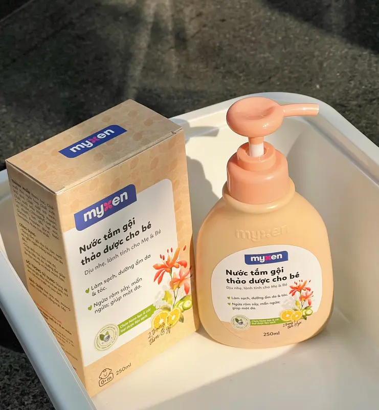 Gamaimo - Nước Tắm Gội Thảo Dược MYXEN an toàn - lành tính cho bé 2