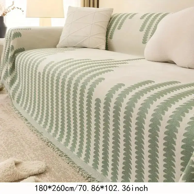 Geometric Pattern Sofa Cover, 1 Count Full Coverage Anti-cat Scratching Protection Sofa Cover, Household Textiles for Home Living Room Bedroom 2