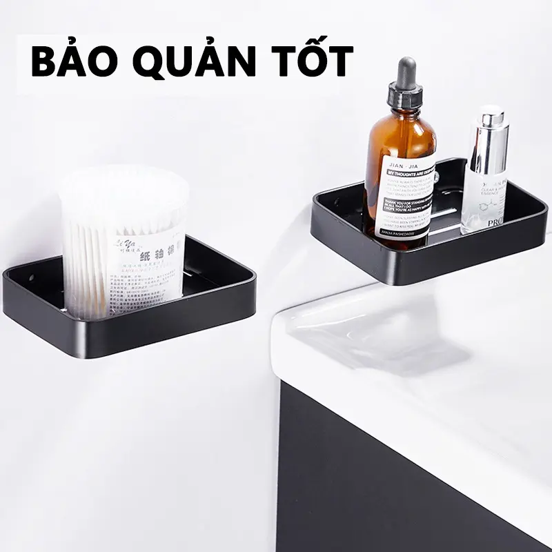 【BÁN HOT】COD  Kệ phòng tắm Kệ góc nhà Kệ khăn Hộp xà phòng thơm Móc áo len Đặt hộp 1