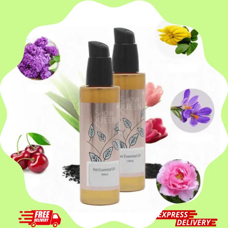 Tinh dầu dưỡng lông siêu thơm bóng mượt cho chó mèo ShowQueen 100ml - thơm như đi spa 2