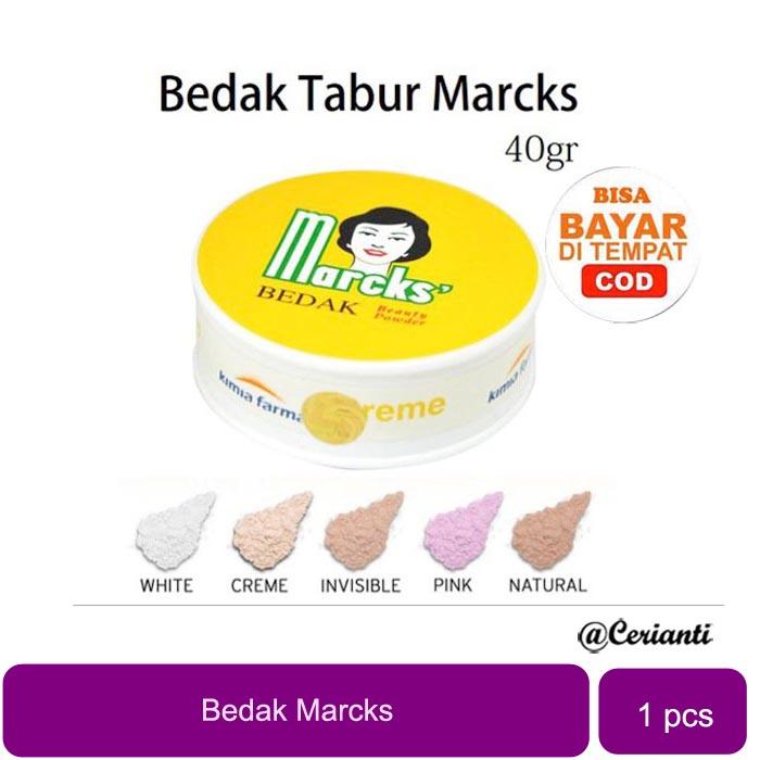 Marcks Invisible Bedak Marcks Tabur Invisible Rose Natural Creme Putih 40 gr Marks ...