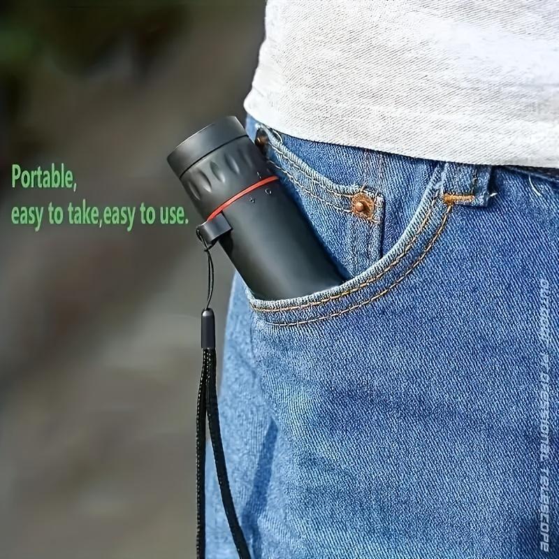 8x High Definition Monocular Telescope, Handheld Monocular Telescope with Lanyard, Outdoor Camping Hiking Equipment 4