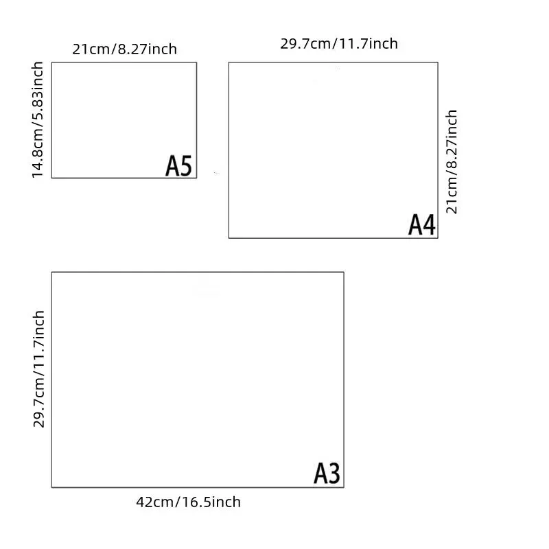 A3/A4/A5 Transparent Art Paper, 50sheets/set Thick Art Paper, Transparent Copy Paper for Drawing, Sketching, Art Supplies, Painting Essentials, Drawing Art Supplies 1