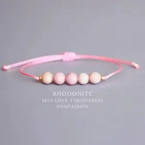 Gelang Rhodonite Rose Beads: Perayaan Cinta Diri