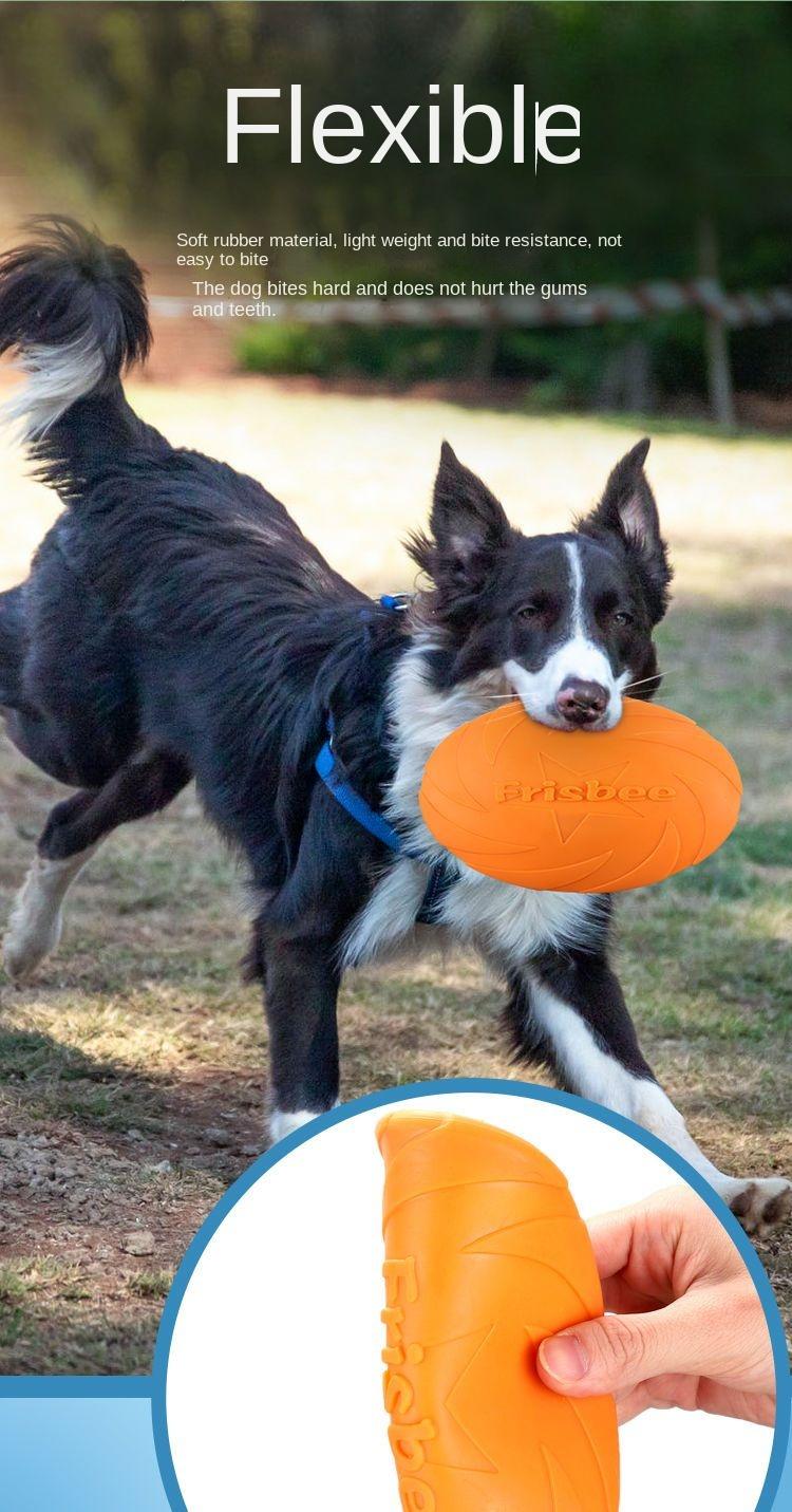 Product Introduction of Dog Frisbee Durable Silicone Pet Toy Training Supplies Golden Retriever Flying Disc Floating Border Collie Competition Labrador 4