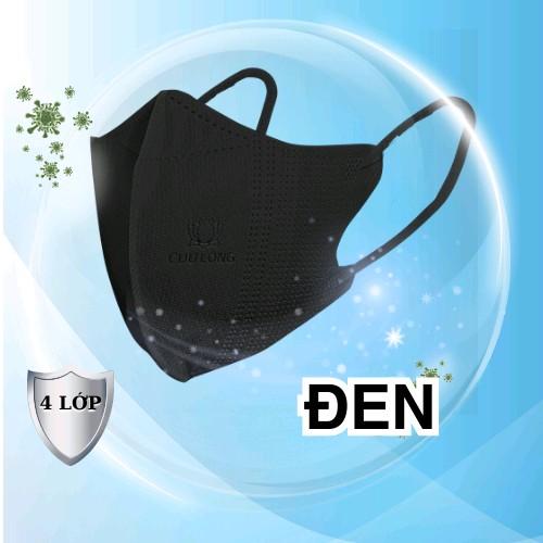 500Cái (tặng 20 cái) 4 LỚP Kháng Khuẩn Cửu Long Vie Mask Túi Zip 20cái/túi Khẩu Trang 5D   khautrang daydep 7