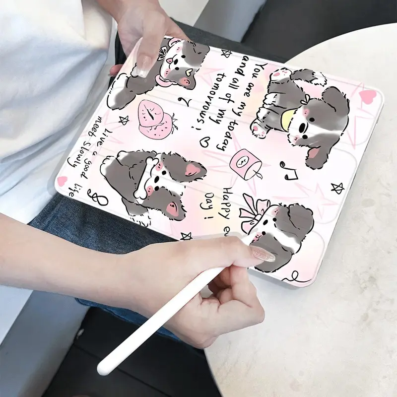 Ốp Bảo Vệ, Dành Cho iPad Air 1, Gen 5, Gen 9, Gen 8, Air 4, Gen 10, Gen 7, Air 2, Air 5, Gen 6, Air 3, Air (13inch), Air 6, Thiết Kế Graffiti Hai Mặt, Có Khe Cắm Bút 0