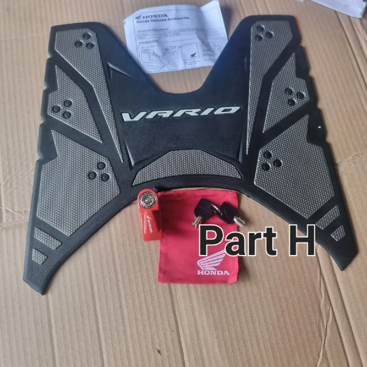 karpet Honda Vario+gembok cakram all new 125-150 original honda ahm