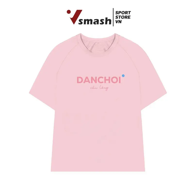 Áo Thun Cầu Lông Nam Nữ Vsmash Sportwear –  In Họa Tiết “DANCHOI Cầu lông” | Vải Cotton Em Bé Mềm Mịn, Thoáng Mát, Sợi Nhập Khẩu | Áo Thể Thao Unisex, Mặc Gym, Tennis, Pickleball 4