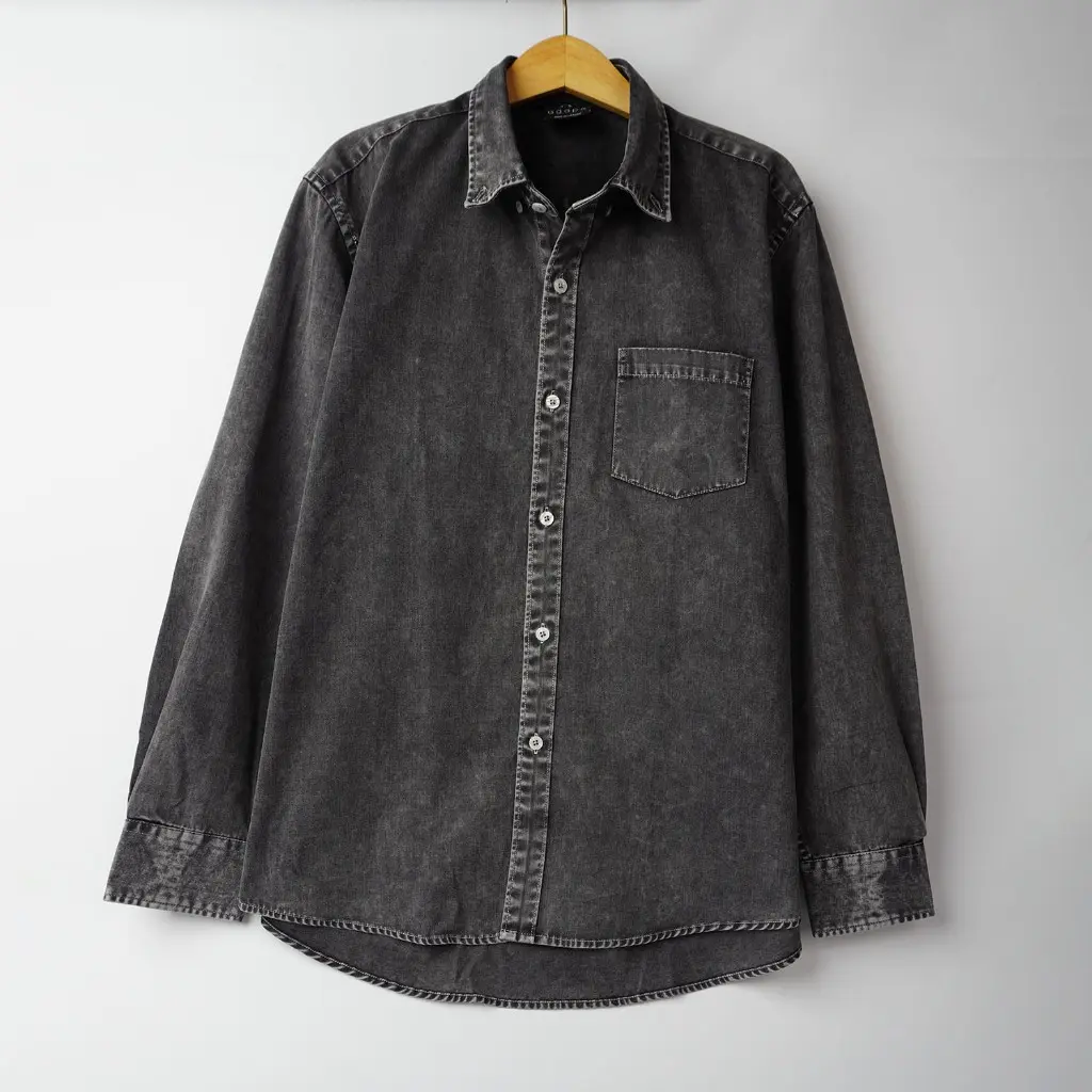 Áo sơ mi nam wash JKSG dài tay cổ bẻ, chất liệu cotton dày dặn đừng form ít nhăn phong cách Hàn Quốc