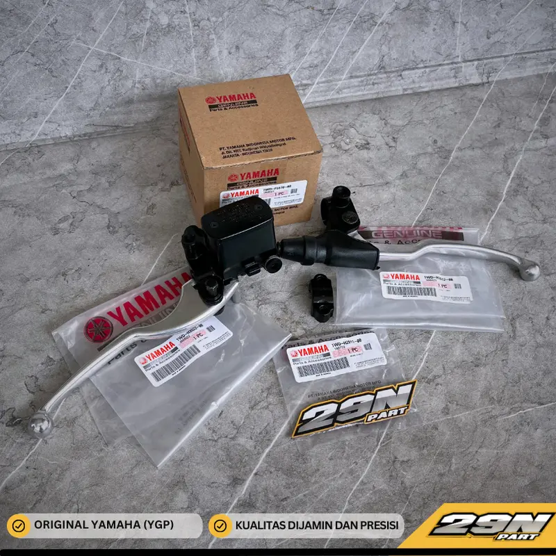 Master Rem Depan YAMAHA R25 RX KING FULLSET (FREE BAUT + KARET HANDLE KOPLING) ORIGINAL YGP | 1WD-F5870-00 1WD-H3912-00 1WD-H2911-00 1WD-H3922-00 2