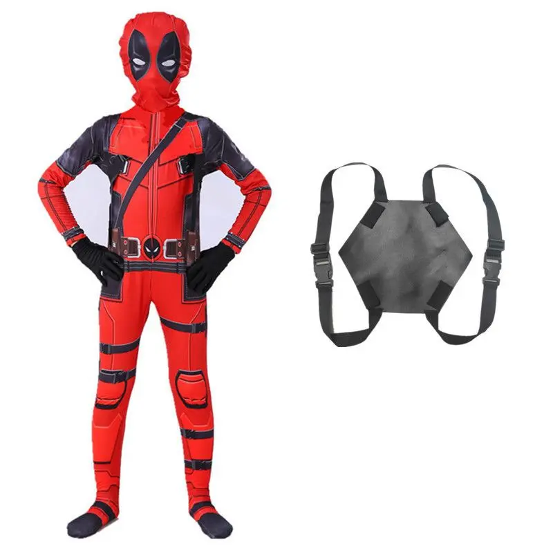 Áo Liền Quần Deadpool One-Piece Trang Phục Halloween Trẻ Em Bộ Đồ Hóa Trang Deadpool Bộ Đồ Người Lớn 1