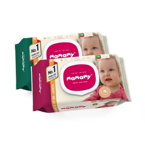 Khăn ướt Mamamy không mùi/ có mùi 100 tờ chính hãng giá rẻ Voi 4