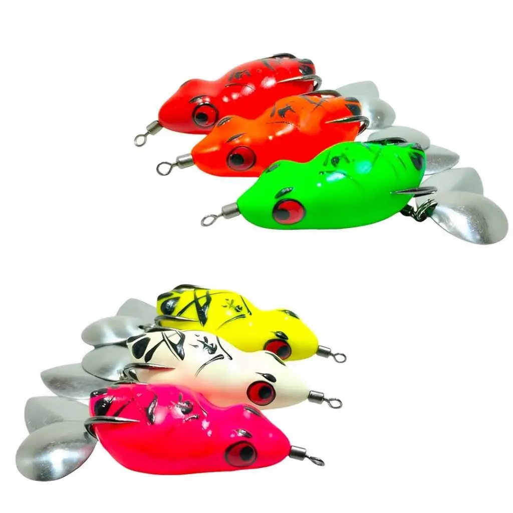 6pcs Soft frog Zal lure Model Bebek Ukuran 3cm,3,7cm&4,2cm