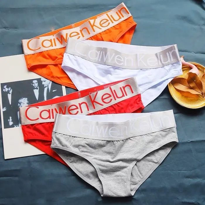 Quần lót cotton nữ & Tomboy caiwenkelun cạp xám 5cm cao cấp với thiết kế thông hơi, kháng khuẩn, thấm hút mồ hôi. 2