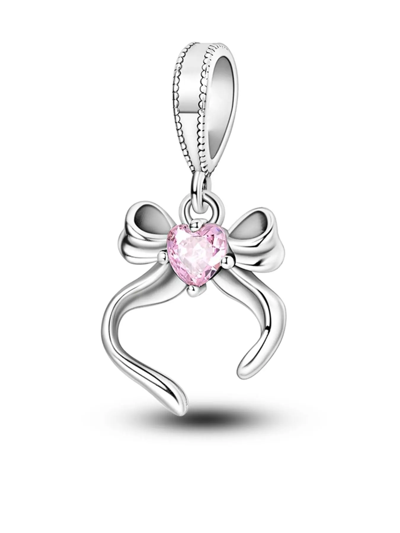 Bow Decor Pendant,  Fashionable DIY Jewelry Accessories for Bracelet & Necklace Making, Trendy All-match & Exquisite Diy Jewelry for Birthday Gift