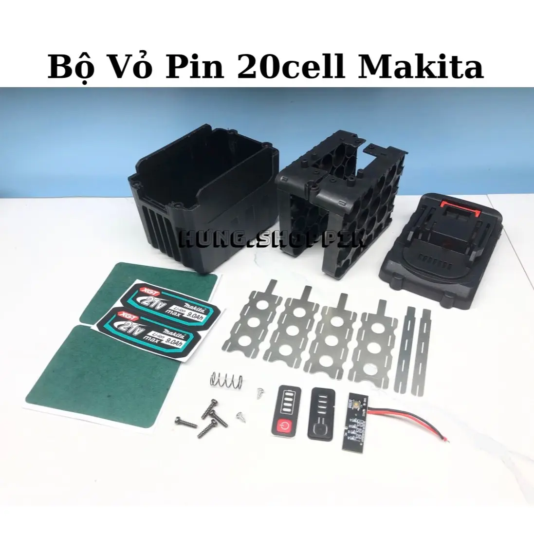 ￼Vỏ Mạch Pin Makita 20cell 15cell 10cell 5cell 18650 phổ thông M21/4cm