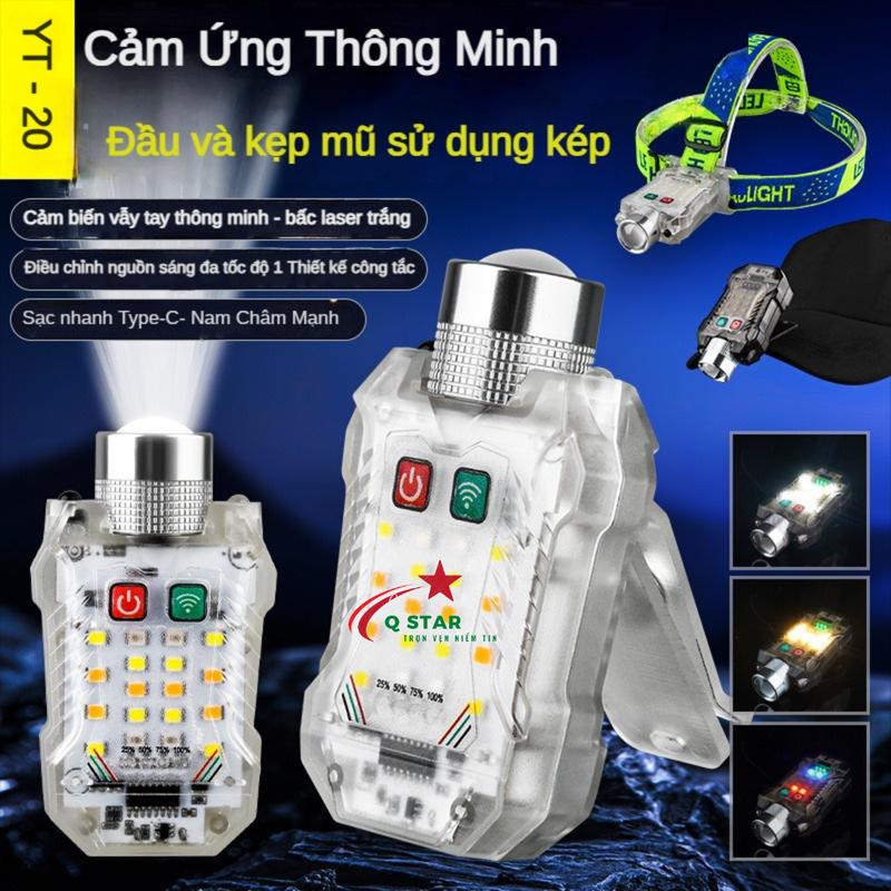 Đèn Pin Mini Đa Năng LY 20 Zoom Xa Gần Với 13 Chế Độ Sáng Có Khuy Cài Nam Châm Cảm Biến Và Kèm Dây Đeo Đầu