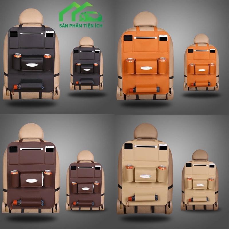 Túi để đồ treo sau ghế ô tô bằng Da PU cao cấp,Tăng không gian sử dụng của xe nhờ sắp xếp đồ đạc gọn gàng